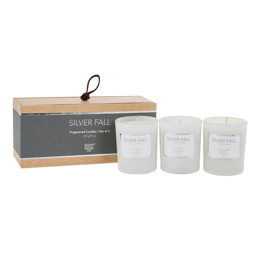 Pure scented candle | white/natural/dgrey