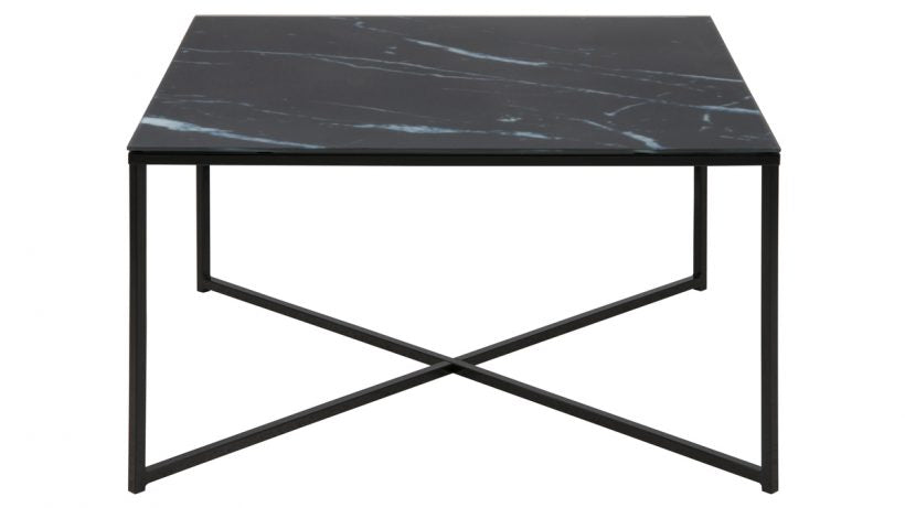 Alisma Coffee Table Black Marble Print