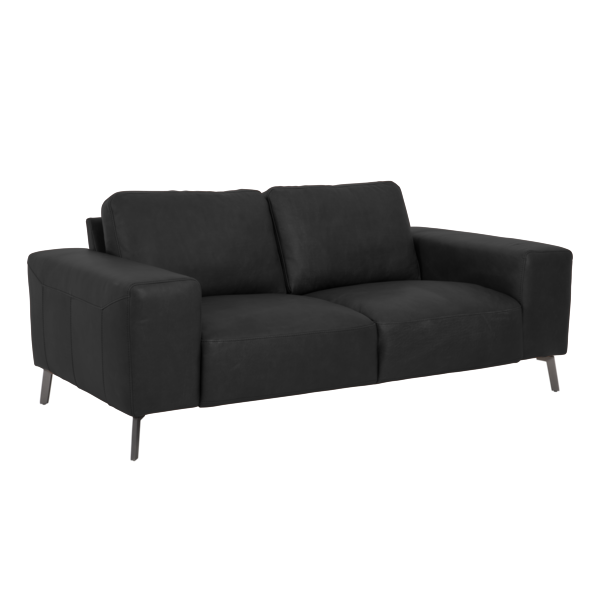 Taxton Sofa 2 Seater | Black, Leather