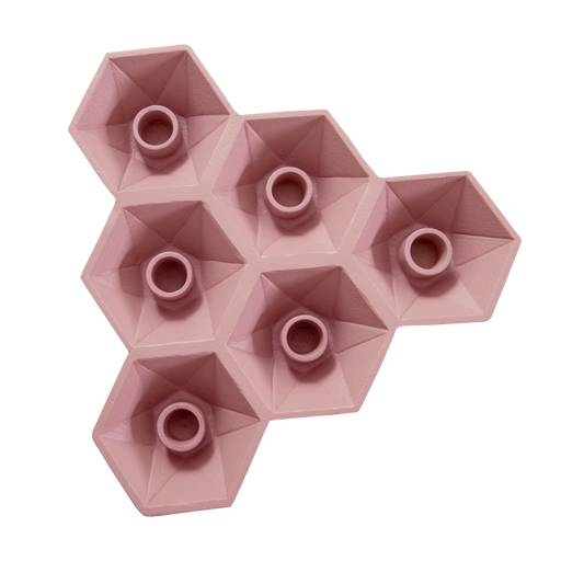 Hexagon Candle Holder |  Pink