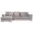 Paso Doble Night Sofa with Chaise Left | Light Grey