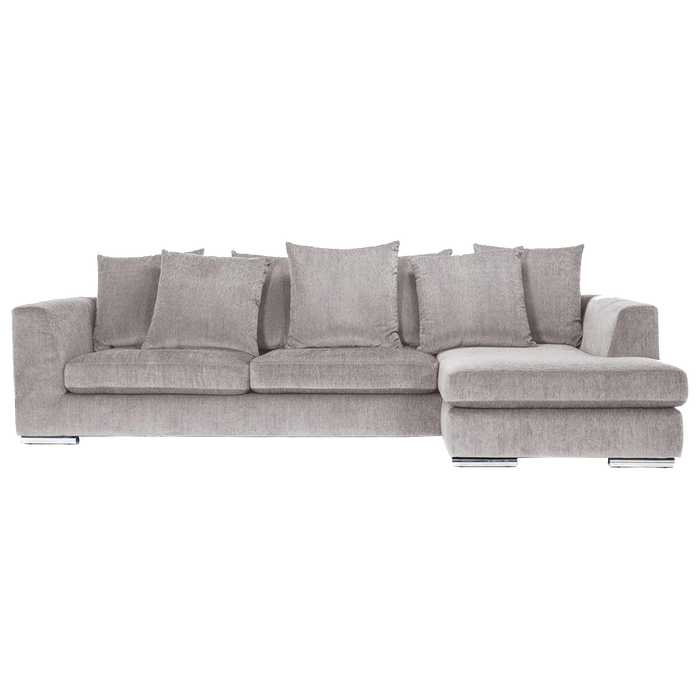 Paso Doble Night Sofa with Chaise Right | Light Grey