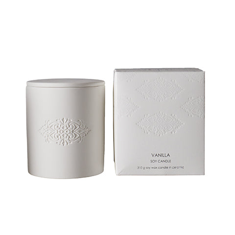BLANC Scented Candle | Leather & Citrus