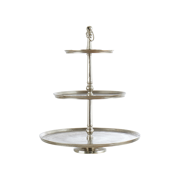 Carter Cake Stand 3 Levels | Silver