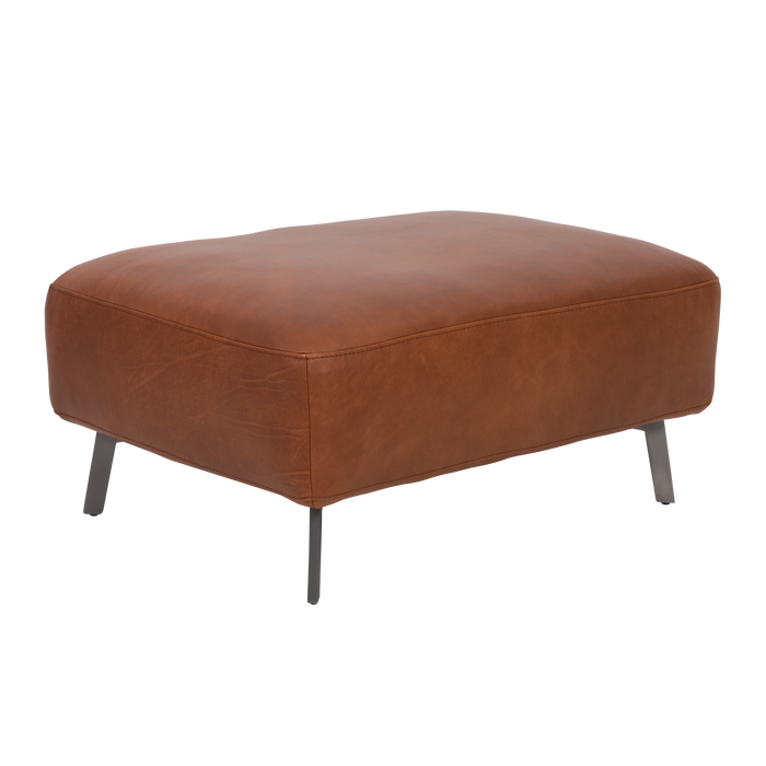 Taxton Sofa Footstool | Cognac, Leather
