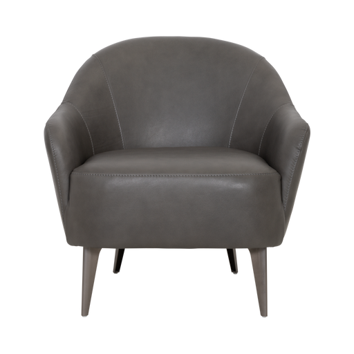 Lucy Chair | Grey, Leather