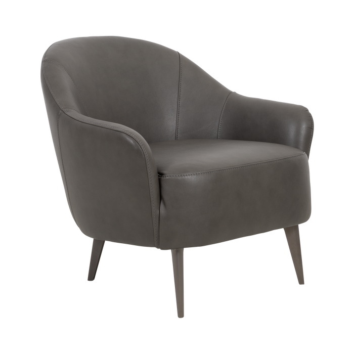 Lucy Chair | Grey, Leather