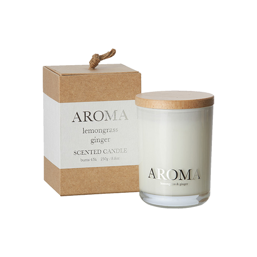 AROMA SCENTED CANDLE | LEMONGRASS & GINGER