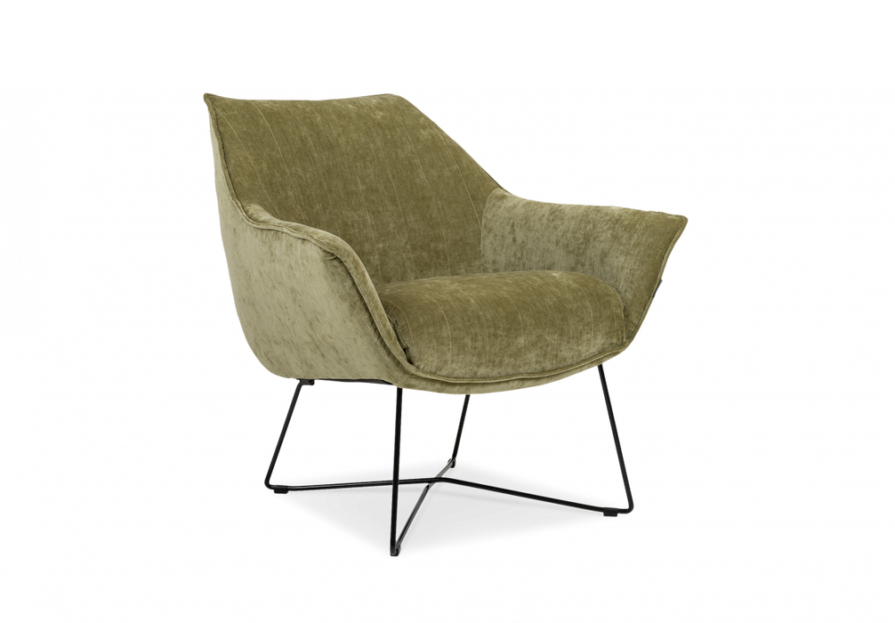 EGON Armchair | Grey - green
