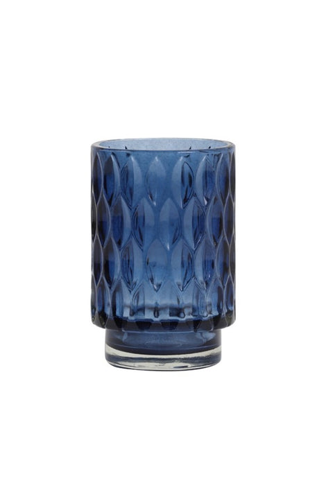Grace glass candle holder | Blue