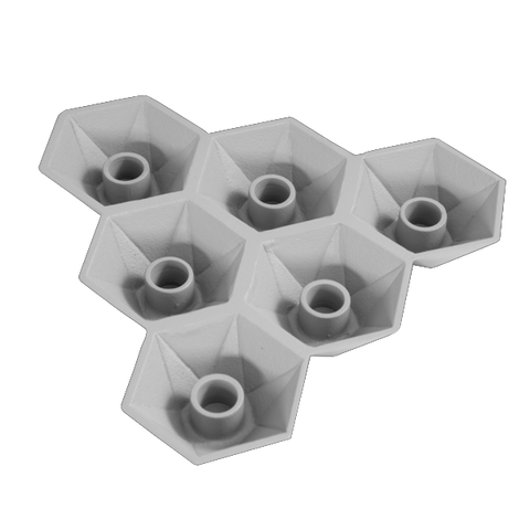Hexagon Candle Holder |  Grey
