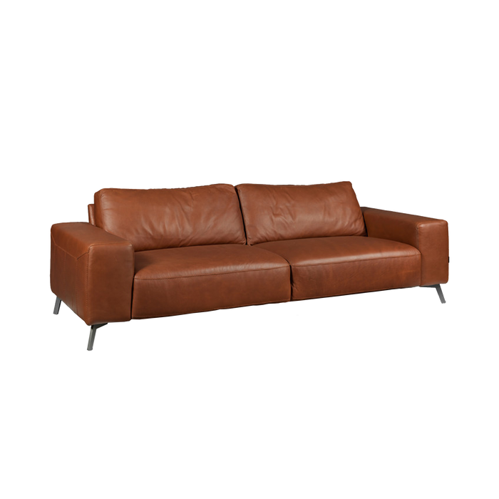 Taxton Sofa 3 Seater | Cognac, Leather
